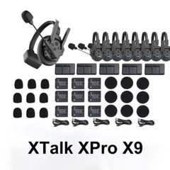 SYNCO XTalk XPro X2 X5 X9 2.4G Wireless Intercom System Headset Full-Duplex 500m