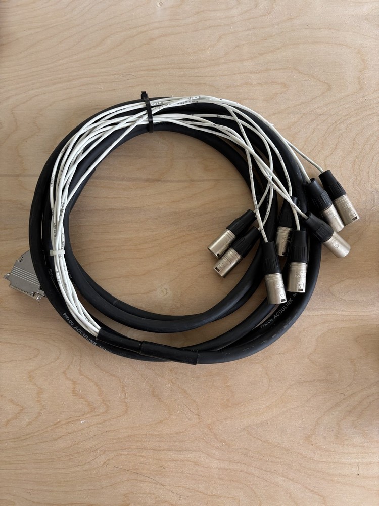 Pro Co Acculink DB25 to XLR Male Snake Cable 15′ (Damaged)