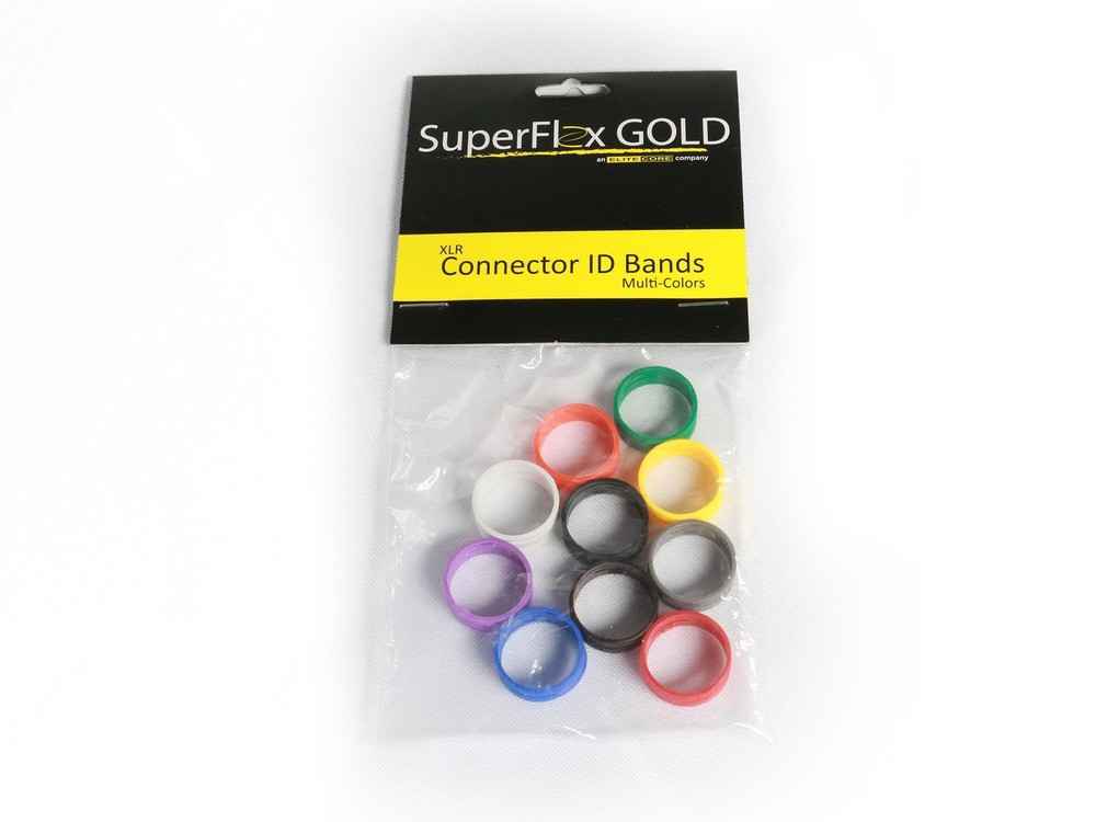 SuperFlex Multi-Color ID Rings for Elite Core XLR MIC Cables