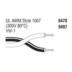 BELDEN Speaker Cable Unit:1m(3.28ft) 2-Core D:5.33mm AWG16 9497#