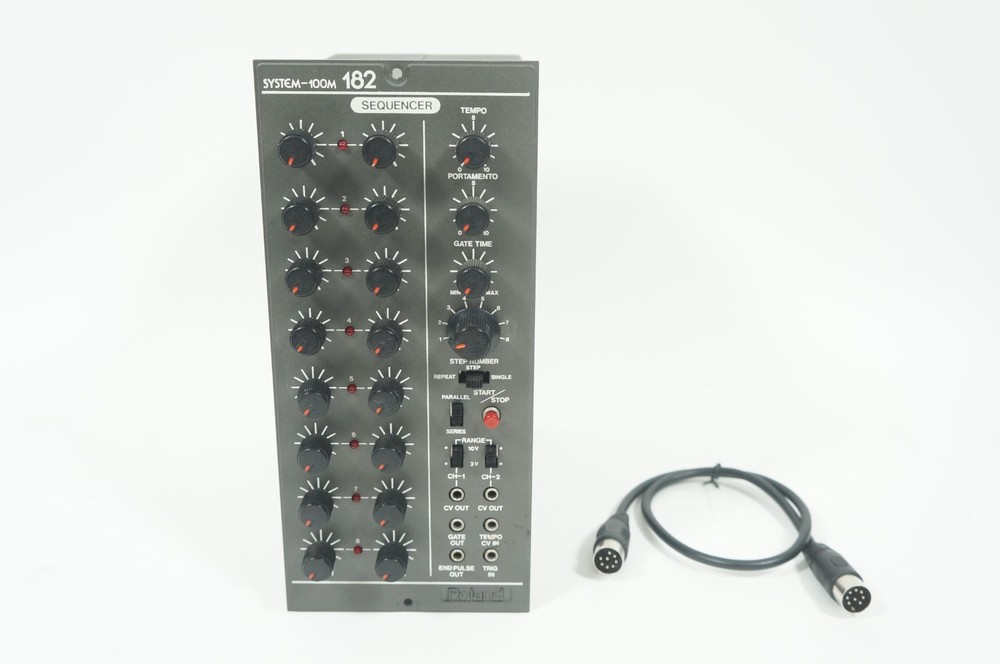 Roland SYSTEM-100M Model 182 Dual 8-Step Analog Sequencer Modular Synthesizer