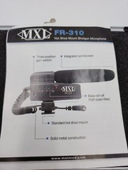 MXL Mics FR 310 Cardioid Condenser Hot Shoe Shotgun Microphone