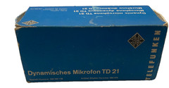 Telefunken TD 21 Dynamic Microphone Rare w/ Original Box Made in West Germany