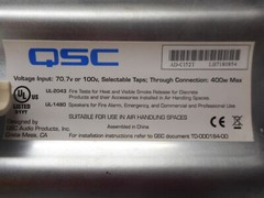 QSC AD-C152T In-Ceiling Ductwork Wall Mount Speaker 400W Damaged See Description