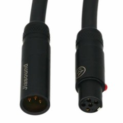 Mini-XLR TA5F 5-pin to TA4M 4-pin audio cable L-4E6S for Balanced headphone MIC