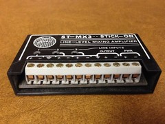 RDL ST-MX3 Line Level Mixing Amplifier STICK-ON Radio Design Labs