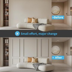 Transform Your Space with 24 Pre-Cut Wall Molding Panels – Stylish & Durable