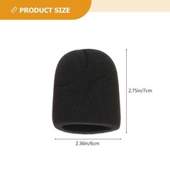 5 Sets Reusable Microphone Protective Covers Assorted Colors Anti-Drop Rings