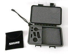 SHURE Small Watertight Hard Case with Extra Pouch Made in USA