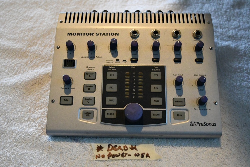 PreSonus Monitor Station Active Studio Control Center**DEAD-NO POWER-AS IS** w5a
