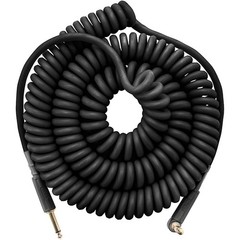 MXR 30′ Coil Instrument Cable Straight to Angle 30 ft. Black