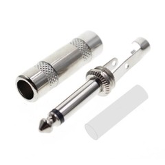 20pcs 1/4 MONO TS Heavy Duty Male Audio Speaker Guitar Cable Connector Plug Jack