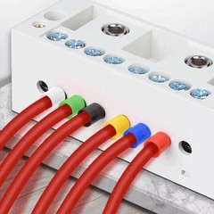 200 Pcs Wire Ferrules Kits, 6 AWG Ferrule 6 5 Colors （200PCS）