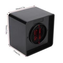 Compact Portable Microphone Square Station For Interviews Black ABS Easy To Use
