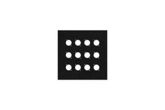 9 inch Flat Metal Wall Panel with 12 Connector D-Series Holes by Elite Core