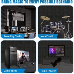 Fire-Retardant Acoustic Panels 48x24x2 Inches – Safe & Stylish Soundproofing
