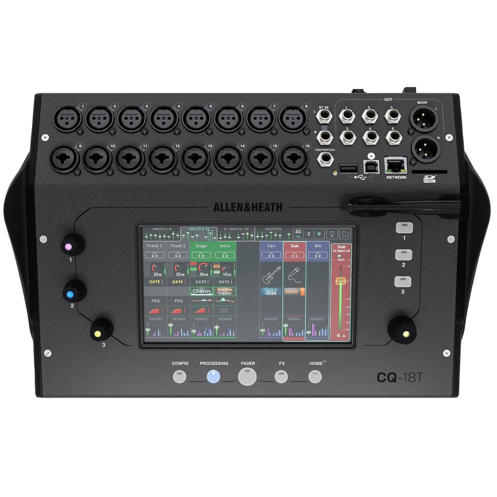 Allen & Heath CQ-18T Ultra-Compact 18in/8out Digital Mixer