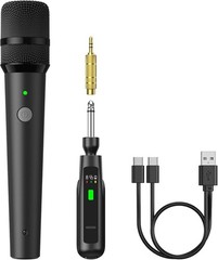 Rechargeable 2.4G Cordless Microphone System with Mute Function for Home Parties