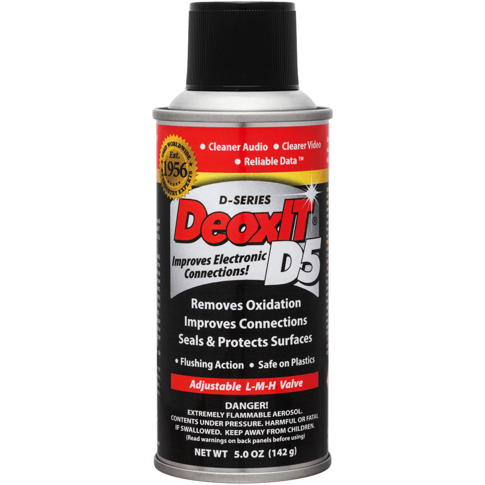 CAIG DeoxIT Contact Cleaner, 5% Spray, 5 oz