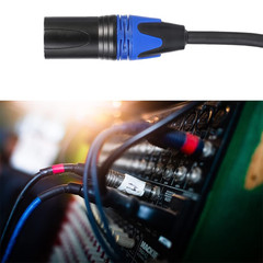 (11.8 Inches / 1 Pack) 1 Male to 2 Female XLR Y Splitter Micrphone Cable, 3Pin M