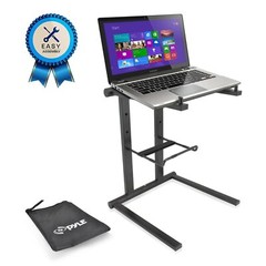 Pyle Universal Portable Foldable Professional DJ Laptop Stand – Black PLPTS35