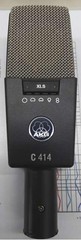 AKG C414 XLS Multi-Pattern Condenser Microphone w/ Case Shockmount Tested