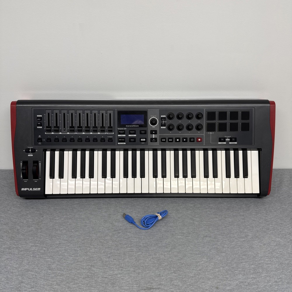 Novation Impulse 49 MIDI Keyboard Controller 49 Semi-Weighted Keys