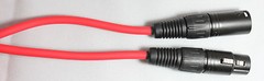 1m/3.28ft Red Star Quad Balanced microphone cable – XLR-M to XLR-F