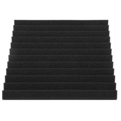 12 pcs 12″x12″x1″ Acoustic Foam Black Panel Tiles Wall Record Studio Sound Proof