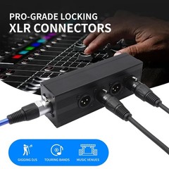 XLR 3 Pin Splitter Box With Robust Construction For PA System Easy To Use
