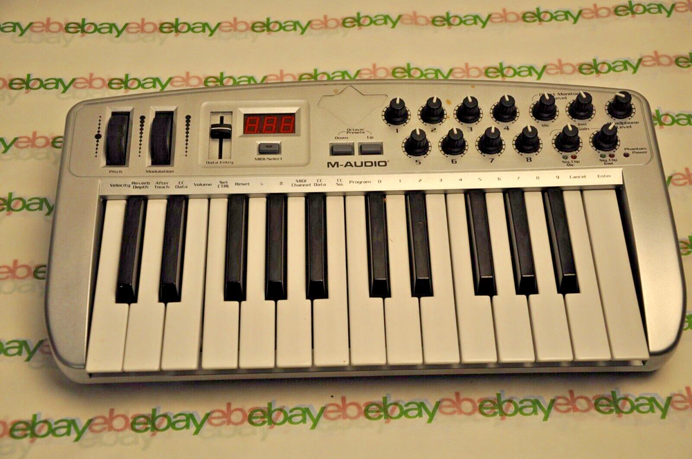 M‐Audio Ozone MIDI Keyboard Audio MIDI Controller with Power Supply