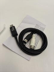 USB MIDI Cable 6.5ft – High-Speed Plug Play Interface for Instruments
