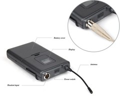 8 Channel Wireless Headset Microphone System UHF FCC Cordless Headworn Mic Set