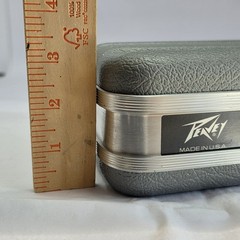 Vintage Peavey Microphone Replacement Hard Shell Protective Case Gray AS IS