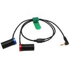 3.5mm to Dual XLR Audio Cable for Wireless Microphone and Camera Recording