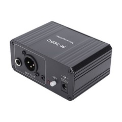 Microphone Preamp High Gain Adjustable For Professional Recording Black For