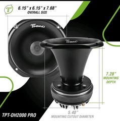 1x Timpano TPT-DH2000 PRO Titanium Driver with 2″ Aluminum Exit PRO Horn 450W