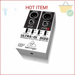 Behringer Ultra-Di Di20 Professional Active 2-Channel Di-Box/Splitter