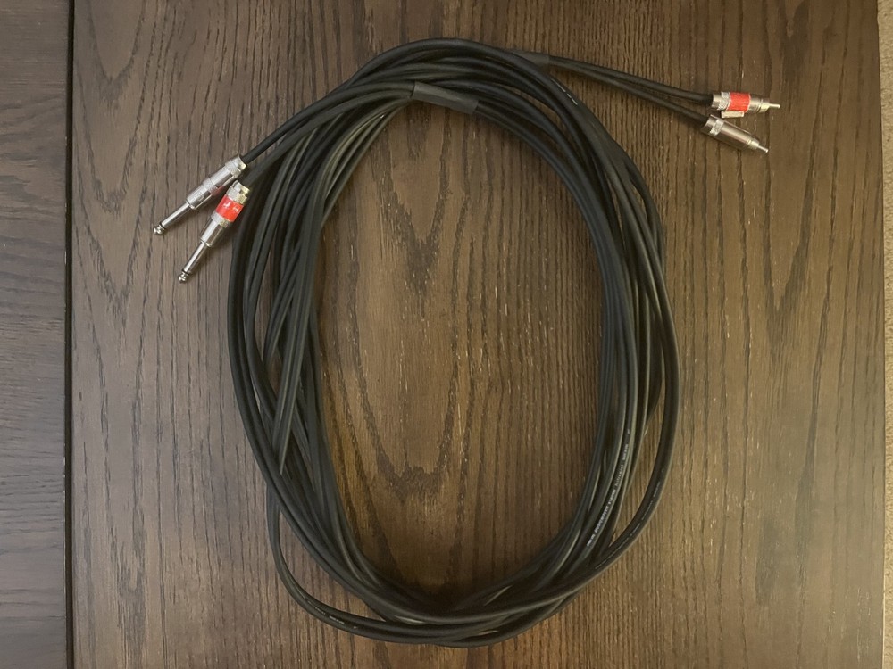Pro Co Interconnect 21 ft. RCA x TS Stereo High quality audio cable