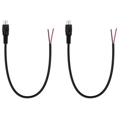 Fancasee 2-Pack RCA Female Plug to Speaker Wire Bare Jack, Black