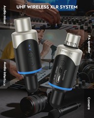 STRICH M5 UHF Wireless XLR Microphone System, 4-Channel 6.3 inches