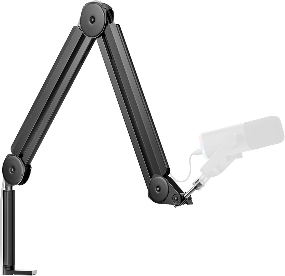 Mic Boom Arm Microphone Stand Cable Management for Blue Yeti FIFINE AM8 K669B…