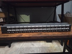 Hosa PHB-184 19in Rackmount 1U 16-Channel 1/4in TRS Female Patch Bay