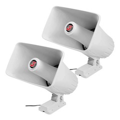 5Core PA Speaker Pair 5×8″ 65W Bull Horn Loud Audio 8Ohm Outdoor Speakers System