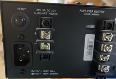 Crown 180A Mono Professional 80W Power Amplifier with rack mount and power cord