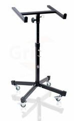 GRIFFIN Studio Music Mixer Stand on Wheels – DJ Recording Gear Cart Table Mount