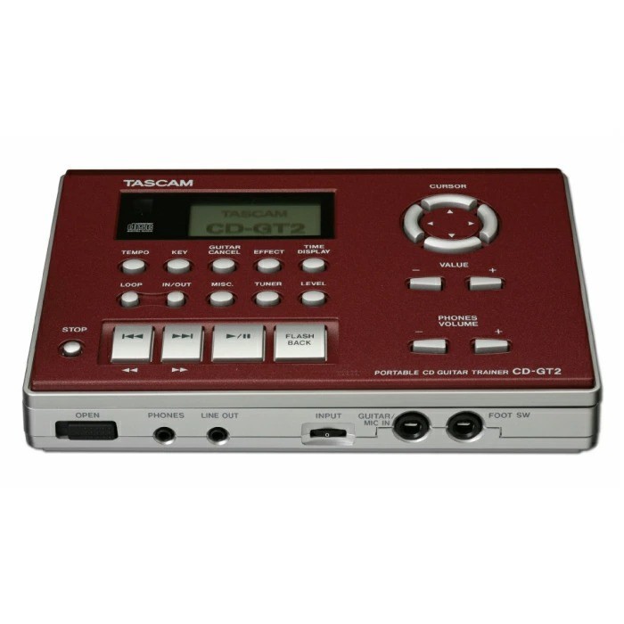 TASCAM CD-GT2 Portable CD Guitar Trainer VSA Pitch Speed Control Multi Effects