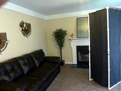 Portable Stand-In Isolation Vocal Booth w/ Light & w/Door Enclosure