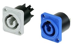 2 Pack – Neutrik NAC3MPB-1 + NACMPA-1 PowerCON In/Out Panel Mount Connectors
