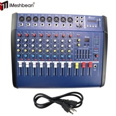 Professional Powered Mixer Power Mixing Amplifier 8 Channel Amp 16DSP USB 1500W